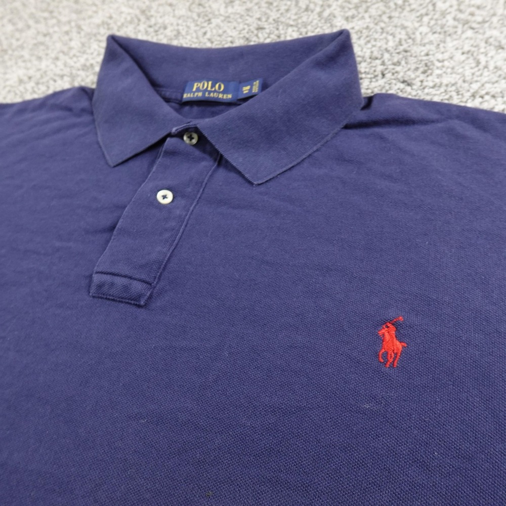 Ralph Lauren Polo Shirt Mens 3XB‎ Blue Pony Short Sleeve Classic Golf Preppy